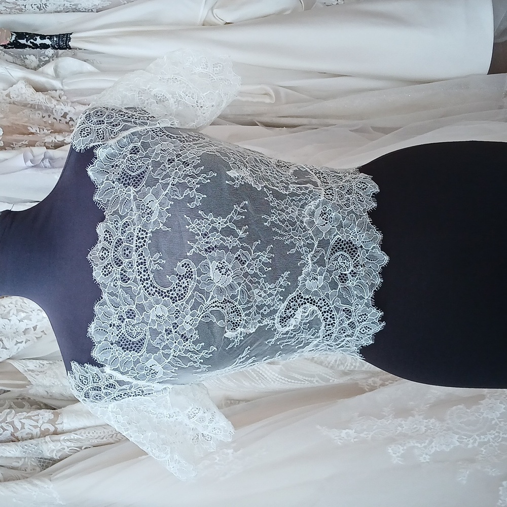 Delicate Ivory Lace Off-Shoulder Crop Top